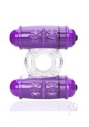 4b Double Wammy Silicone Dual Vibrating Couples Cock Ring -...